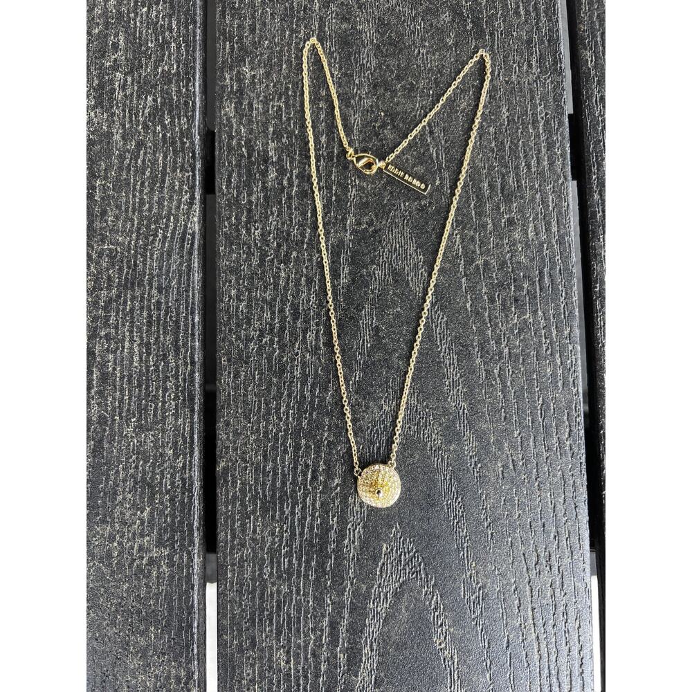 Eddie Borgo Gold & Clear Crystal Pave Cone Pendant Necklace Gold Plated - Picture 3 of 6